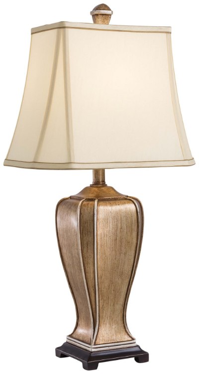 Foto para 100w SW 1 Light Table Lamp Gold Off White