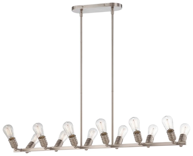 Foto para 40w SW 12 Light Island Light Brushed Nickel