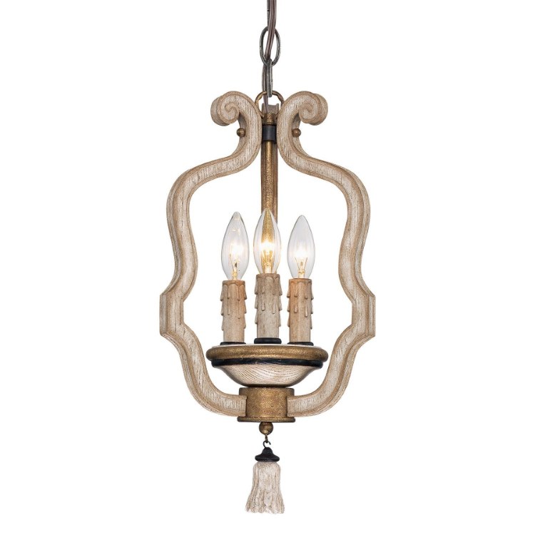 Foto para SW 3 Light Mini Chandelier Provence Patina