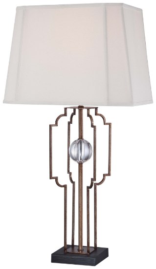 Picture of 100w SW 1 Light Table Lamp Light Cream Linen