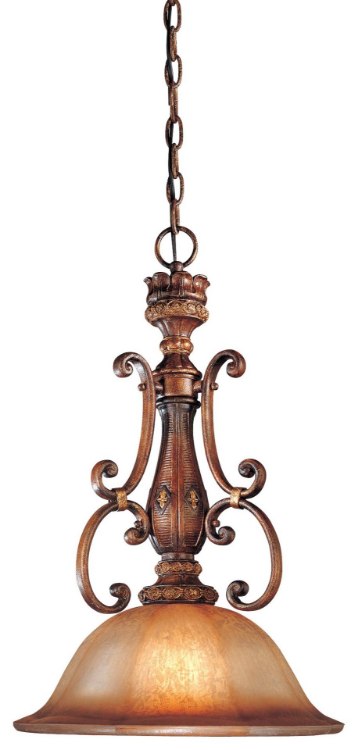 Foto para 150w SW 1 Light Pendant Illuminati Bronze Silver Patina