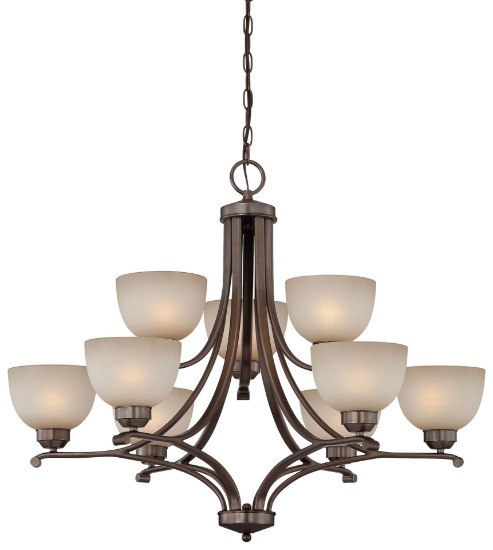 Picture of 200w SW 9 Light Chandelier Harvard Court Bronze (Plated) Light French Scavo