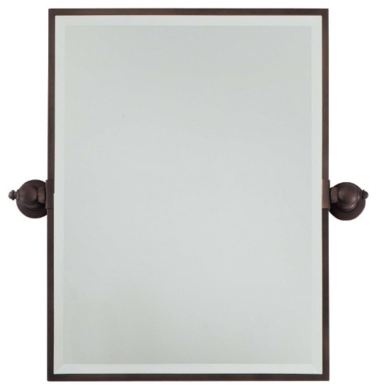Picture of SW Rectangle Mirror - Beveled Dark Brushed Bronze (Plated) Excavation Glass