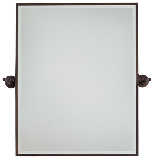 Picture of SW Xl Rectangle Mirror - Beveled Dark Brushed Bronze (Plated) Excavation Glass