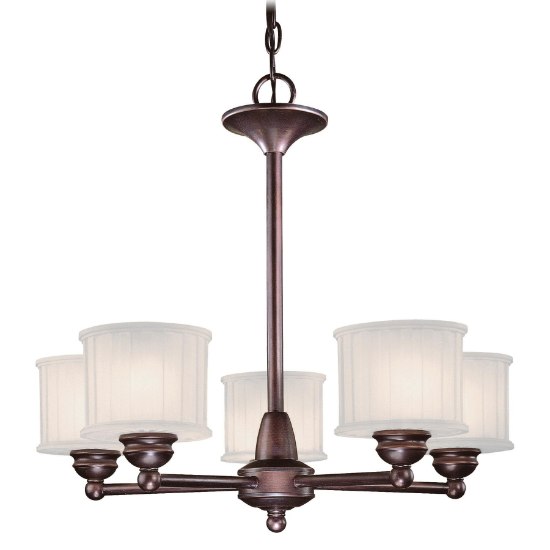 Foto para SW 5 Light Chandelier Lathan Bronze