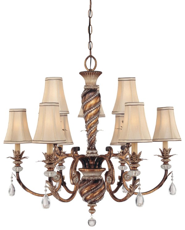 Picture of 60w SW 9 Light Chandelier Aston Court Bronze