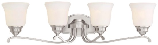 Picture of 100w SW 4 Light Bath Brushed Nickel Clear
