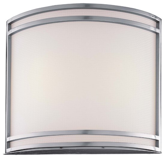 Foto para 18w SW 2 Light Wall Sconce Brushed Nickel White