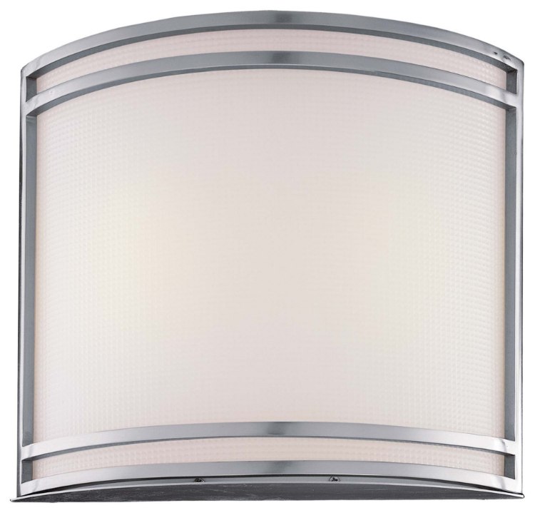 Foto para 18w SW 2 Light Wall Sconce Brushed Nickel White