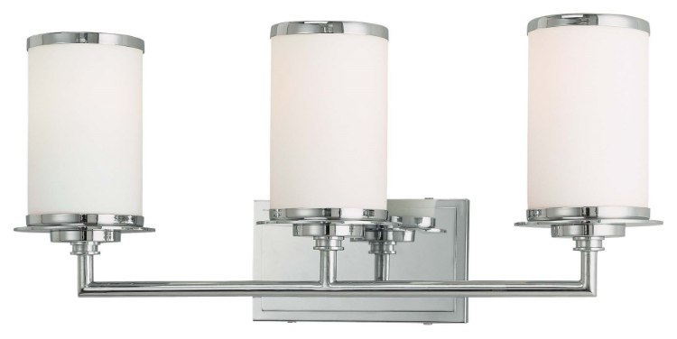 Foto para 13w SW 3 Light Bath Chrome White Opal