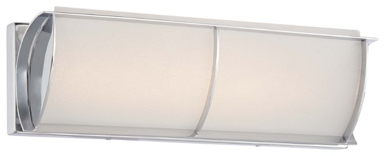 Foto para 26w WW Arlington Brooke Led Bath Chrome White Iris W/Outside Frosted