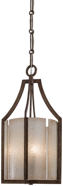 Foto para 60w SW 3 Light Pendant Patina Iron Deep Spumante Lace