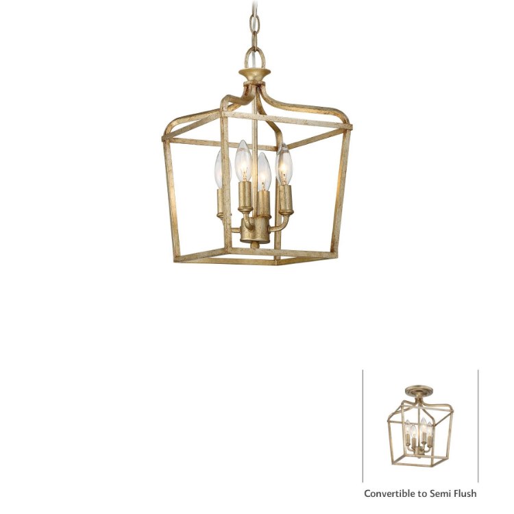 Foto para 60w SW 4 Light Pendant Brio Gold