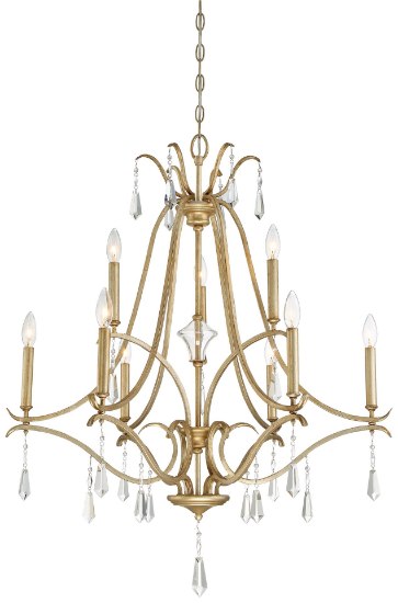 Picture of 60w SW 9 Light Chandelier Brio Gold