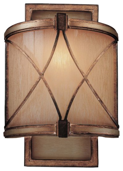 Picture of 100w SW 1 Light Wall Sconce Aston Court Bronze Avorio Mezzo