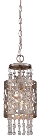 Foto para 100w SW Mini Pendant- Jessica Mcclintock Home- The Romance Collection™ Florentine Silver