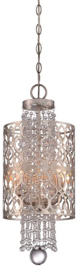 Foto para 60w SW Mini Foyer Pendant- Jessica Mcclintock Home- The Romance Collection™ Florentine Silver