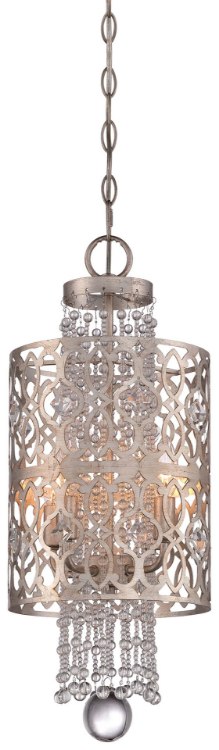 Foto para 60w SW Mini Foyer Pendant- Jessica Mcclintock Home- The Romance Collection™ Florentine Silver