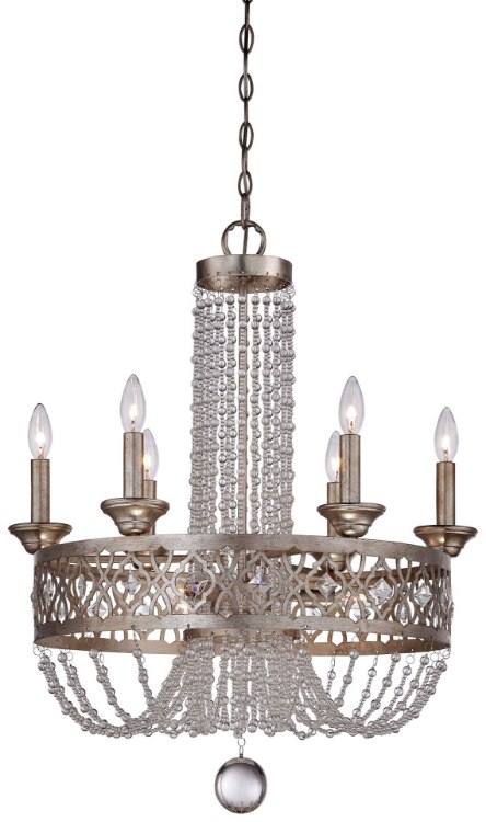 Foto para 60w SW 9 Light Chandelier Florentine Silver