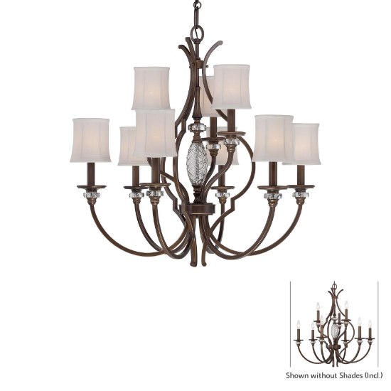 Foto para SW 9 Light Chandelier Dark Noble Bronze