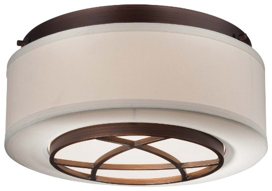 Foto para 60w SW 2 Light Flush Mount Dark Brushed Bronze (Painted)