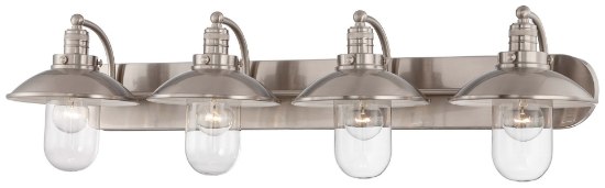 Foto para 60w SW 4 Light Bath Brushed Nickel Clear