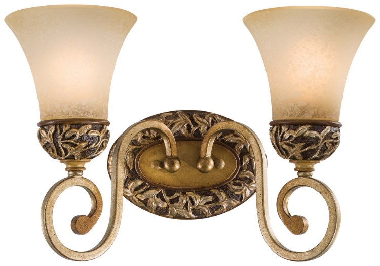 Foto para 100w SW 2 Lt Bath- Jessica Mcclintock Home- The Romance Collection™ Florence Patina Valenza Scavo