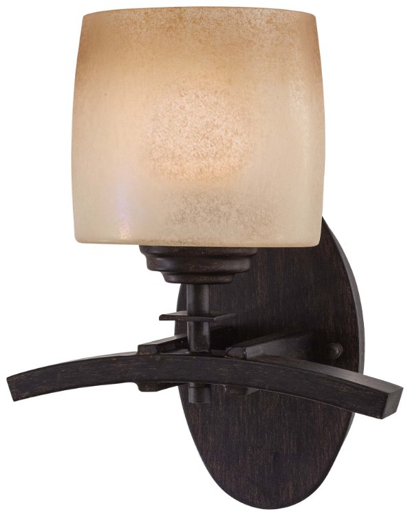 Foto para 100w SW 1 Light Bath Iron Oxide Venetian Scavo Glass