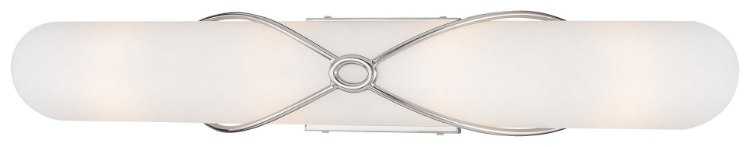 Foto para 100w SW 4 Light Bath Chrome Etched White Glass