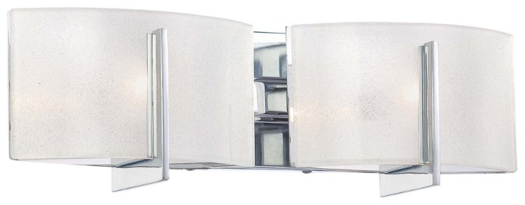 Foto para 75w SW 2 Light Bath Chrome White Iris Glass