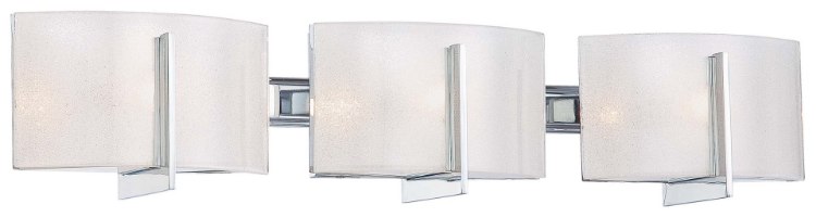 Foto para 75w SW 3 Light Bath Chrome White Iris Glass