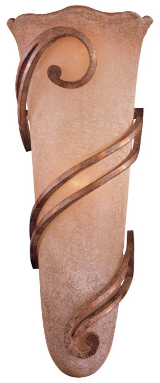 Foto para 40w SW 2 Light Wall Sconce Regency Gilded Gold Salon Scavo(Tm) Glass