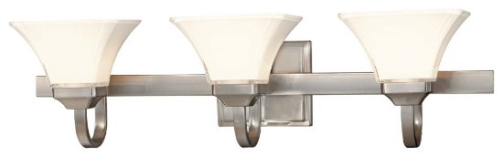 Picture of 100w SW 3 Light Bath Brushed Nickel Lamina Blanca Glass