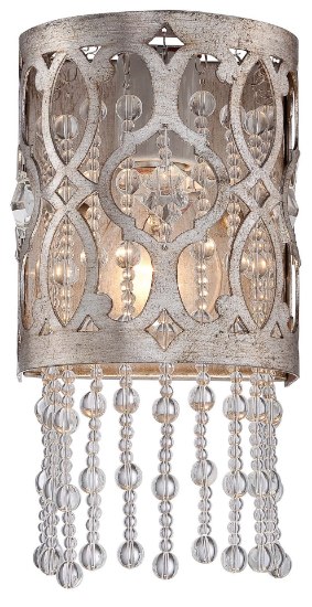 Picture of 100w SW 1 Light Wall Sconce Florentine Silver