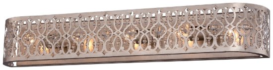 Picture of 100w SW 5 Light Bath - Jessica Mcclintock Home- The Romance Collection™ Florentine Silver