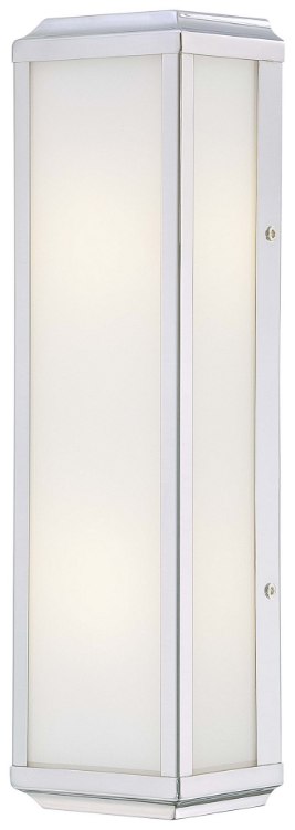 Foto para 60w SW 2 Light Bath Polished Nickel White Glass