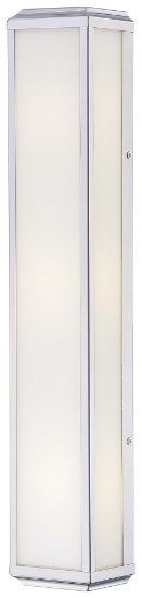 Foto para 60w SW 3 Light Bath Polished Nickel White Glass