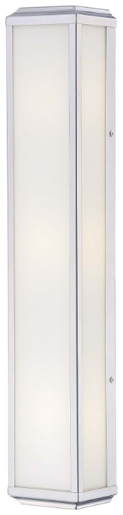 Foto para 60w SW 3 Light Bath Polished Nickel White Glass