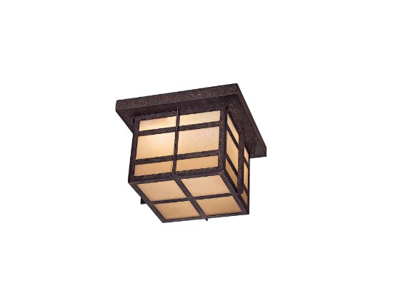 Foto para 13w SW 3 Light Flush Mount Iron Oxide Double French Scavo