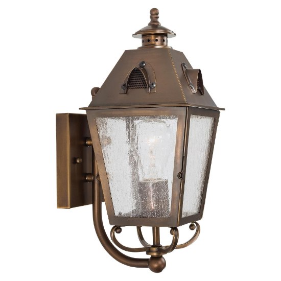 Picture of 60w SW 1 Light Wall Mount English Brass Clear Seedy