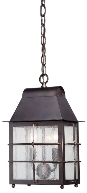 Foto para 60w SW 2 Light Chain Hung Chelesa Bronze Clear Seeded