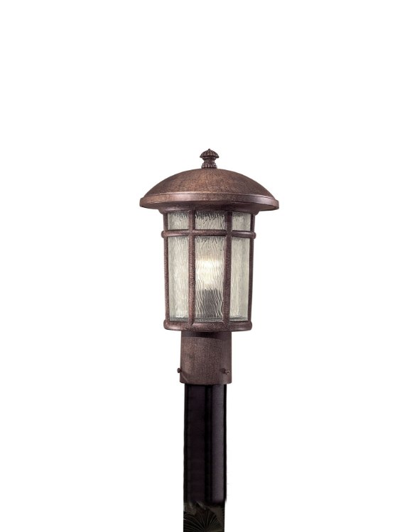 Foto para 100w SW 1 Light Post Mount Vintage Rust Driftwood