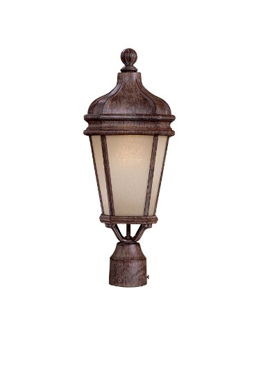 Foto para 13w SW 1 Lt Outdoor Post Mount Vintage Rust Double French Scavo