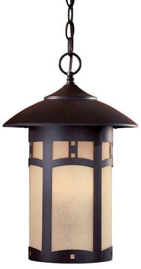 Foto para 60w SW 3 Light Outdoor Chain Hung Dorian Bronze Double French Scavo