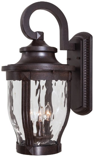 Picture of 60w SW 3 Lt Outdoor Wall Mount Corona Bronze Clear