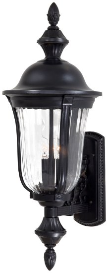 Picture of 60w SW 3 Light Wall Mount Heritage Mouth Blown Clear