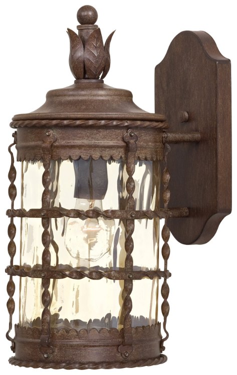 Foto para 100w SW 1 Light Wall Mount Vintage Rust Champagne