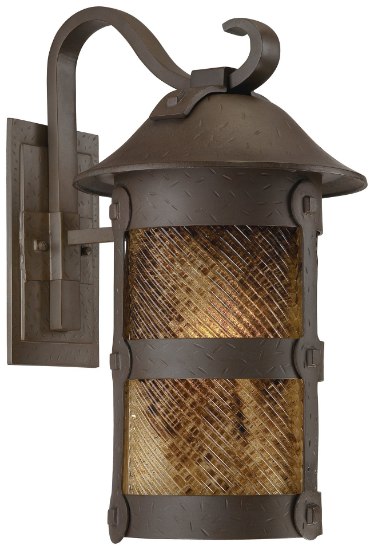 Picture of 26w SW 1 Lt Outdoor Wall Mount Forged Bronze Spanish Fire Piastra