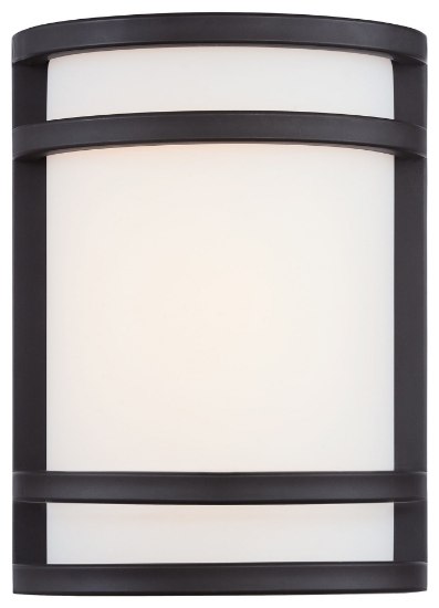 Picture of 14w SW Bay View™ Led Pocket Lantern Oil Rubbed Bronze Etched Opal Glass