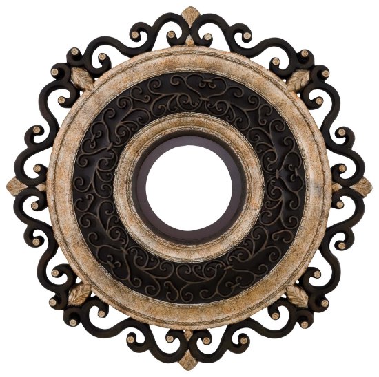 Foto para SW 22In Ceiling Medallion For F705/F715 Fans Sterling Walnut